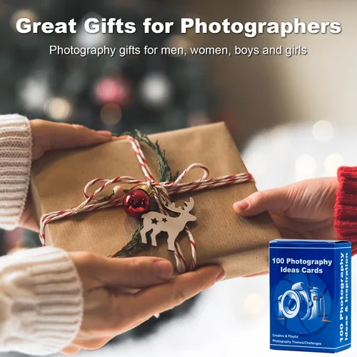 Miniatura 3 de 100 tarjetas de ideas para fotografía: accesorios de fotografía para sesión de fotos, regalos de fotógrafo para hombres y mujeres, únicos para 100