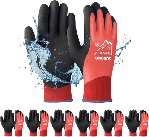 Miniatura 16 de Guantes de trabajo de invierno impermeables para hombres y mujeres, pantalla táctil, guantes para congelador, aislados térmicamente, para clima frío