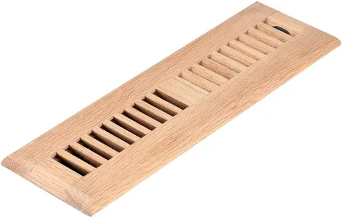 Miniatura 8 de Homewell Registro de piso de madera de roble rojo, cubierta de ventilación, 2 x 14 pulgadas, sin terminar rojo (Red Oak)