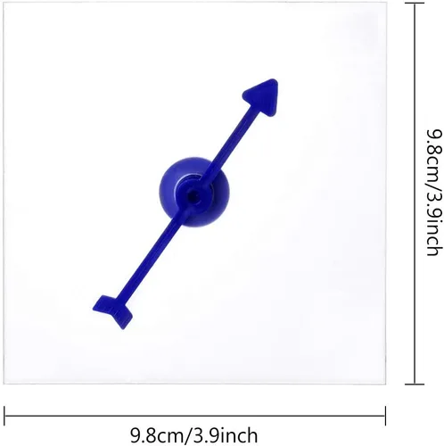 Miniatura 2 de 20pcs Spinners transparentes juego de matemáticas Spinner con flecha giratoria para juegos de fiesta y enseñanza usando