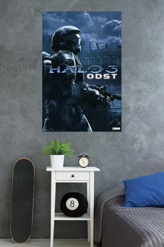 Miniatura 16 de Trends International aureola: ODST - Póster de pared de arte clave, 14.725 "x 22.375", versión enmarcada de madera de granero