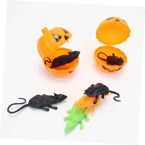 Miniatura 6 de 18Pcs Simulation Mice Halloween Props for Pranks and Decorations Realistic Fake Rat Playthings for