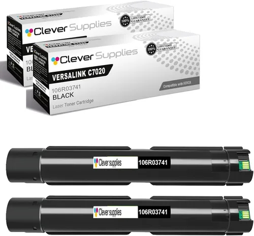 Miniatura 271 de CS compatible Xerox Phaser 6510/WorkCentre 6515 (106r03480) 2 cartuchos de tóner negro para Phaser 6510, WorkCentre 6515 2 negro