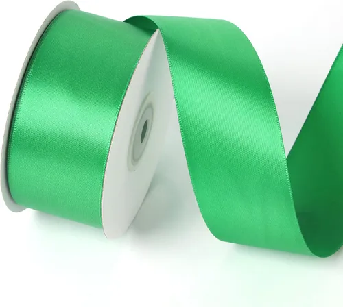 Miniatura 20 de Rollo de cinta de satén de una sola cara de 1 pulgada x 25 yardas, cintas ideales para envolver regalos, manualidades, decoración de fiestas de negro