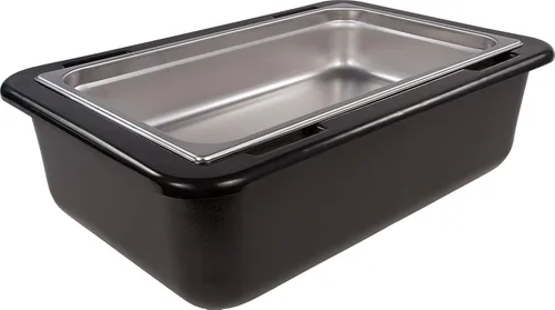 Miniatura 5 de Carlisle FoodService Products CM104203 Coldmaster - Soporte aislado de tamaño completo, capacidad de 24.1 cuartos de galón, 6 pulgadas de Negro