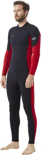 Miniatura 8 de Hevto - Traje de neopreno para hombre, 3/2 mm, con cremallera delantera y trasera, para aguas frías, para surf, natación, buceo