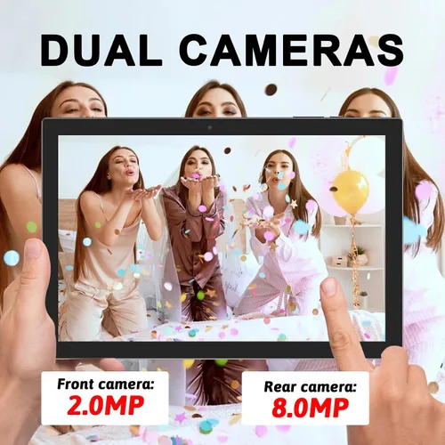 Miniatura 7 de Tablet Android 15, tabletas 2 en 1 de 10 pulgadas con teclado, 18 GB de RAM 128 GB ROM 2 TB Expand, CPU de cuatro núcleos de 2.0 GHz, 5G WiFi 6
