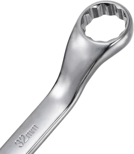 Miniatura 16 de uxcell Llave métrica de extremo de caja doble de 0.512 in x 0.630 in con desplazamiento de 12 puntos, cromada, acero Cr-V