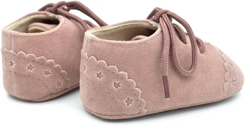 Miniatura 5 de Dukars Mocasines de suela suave con cordones para bebés y niñas