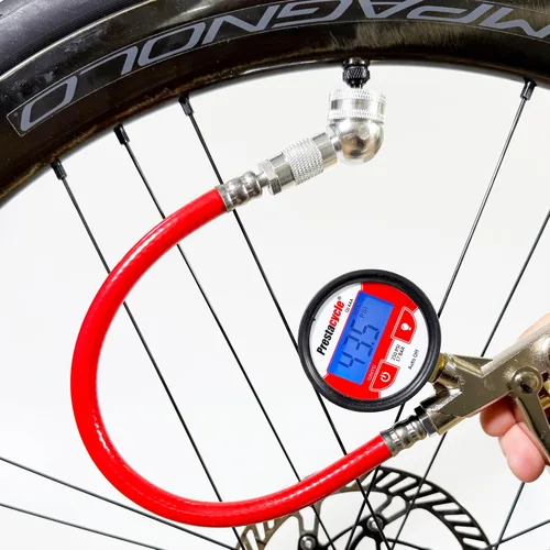 Miniatura 6 de Prestaflator - Inflador de neumáticos para bicicleta, herramienta de compresor de aire Presta & Schrader, funciona con neumáticos sin cámara