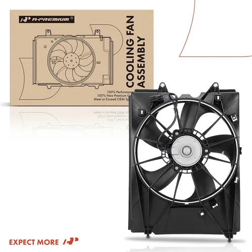 Miniatura 8 de A-Premium Conjunto de ventilador de refrigeración del radiador del motor izquierdo compatible con modelos Honda y Acura, Pilot 2016-2022, Ridgeline