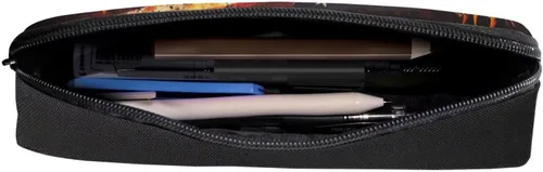 Miniatura 4 de FOR U DESIGNS Estuche para lápices de fútbol para niños, con la bandera estadounidense, con cremallera, bolsa para lápices para niños, pequeña bolsa