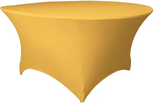 Miniatura 19 de LA Linen Mantel redondo de elastano, 60 x 30 pulgadas, negro