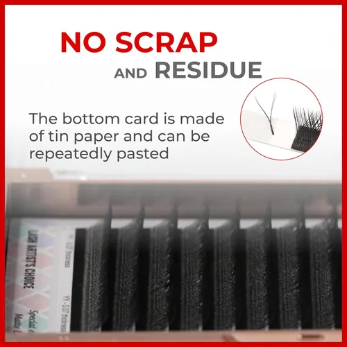 Miniatura 5 de THE LASH SUPPLY YY - Extensiones de pestañas híbridas profesionales, rizo C/D, 0.354-0.591 in de longitud, 0.07 de grosor, pestañas postizas negras