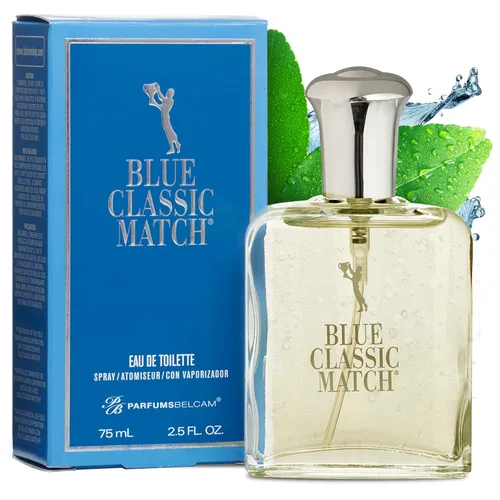 PB ParfumsBelcam CM Deep Blue Eau de Toilette en espray para hombre, colonia de cítricos acuáticos frescos con bergamota, notas marinas y almizcle,