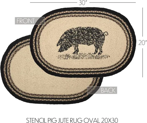 Miniatura 2 de VHC Brands Sawyer Mill - Tapete pequeño de yute medio círculo, color liso, para entrada y cocina, tapete antideslizante de 16.5 x 33 pulgadas (vaca)