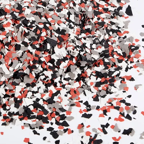 Miniatura 12 de Taiyin 2.8 Kg/ 6.17 lb Mezcla de Chips de Color Decorativos Escamas de Epoxi para Piso de Garaje Mezcla Revestimientos de Concreto Chips de Pintura