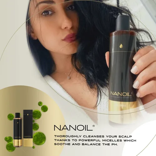 Miniatura 5 de NANOIL Champú micelar de algas 10.1 fl oz - Champú micelar rico en extracto de algas, limpieza profunda, impulso de hidratación, suavidad