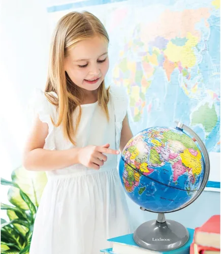 Miniatura 4 de Lexibook Planetario globo luminoso, STEM, globo 2 en 1 durante el día, mapa de constelación por la noche, azul/negro, NLJ185EN