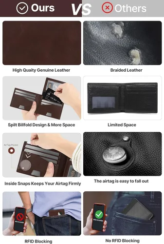 Miniatura 8 de typecase Cartera para hombre, Bifold de identificación abatible (1 modo)