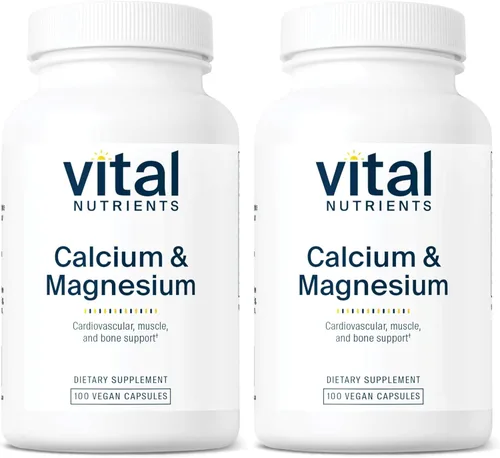 Miniatura 7 de Vital Nutrients Complejo de calcio y magnesio Suplemento vegano Apoya la fuerza ósea, la salud muscular y cardiovascular* Sin gluten, lácteos