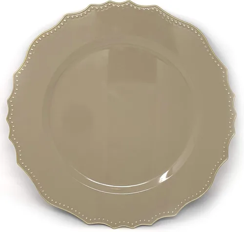 Miniatura 19 de allgala Paquete de 6 platos base redondos de gran calidad de 13 pulgadas - Plata cepillada - HD80322