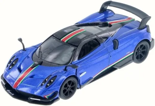 Miniatura 7 de KiNSMART - 2016 Pagani Huayra BC 5" metal fundido a escala 1:38 modelo de coche de juguete con acción de retroceso (Azul)
