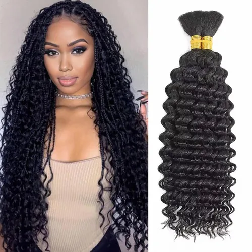 Miniatura 21 de Paquetes de cabello afro rizado y kinky, extensiones de cabello humano de 8 pulgadas, tejido rizado sin procesar, doble entretejido, virgen