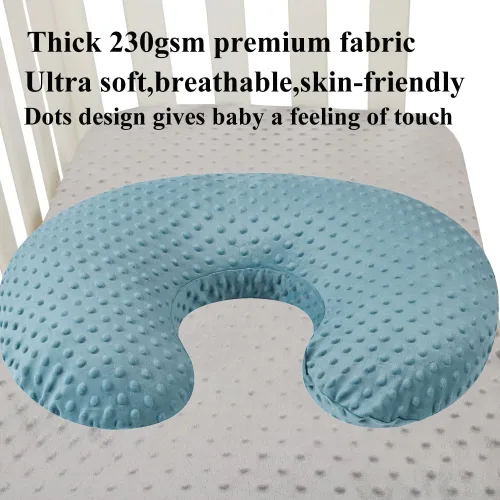 Miniatura 7 de Set de fundas para almohada de lactancia Dot 2 piezas, fundas ultra suaves compatibles con almohada Boppy, almohada estándar para bebé niño niña