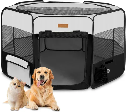 Miniatura 8 de Corralito portátil para mascotas, para gatos, cachorros, conejos, pollos, tienda de campaña plegable de gran capacidad para mascotas para interiores