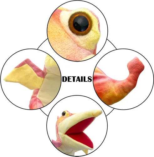 Miniatura 3 de Marionetas de mano, marionetas para niños, marionetas de dinosaurio, juguetes de dinosaurio, marioneta de dinosaurio de peluche, marioneta de mano