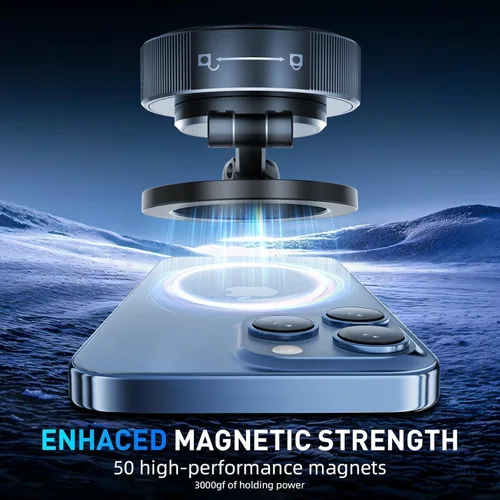 Miniatura 4 de Soporte de teléfono para automóvil Magsafe [succión más fuerte y magnético] Soporte de teléfono ajustable de 360° para automóvil, soportes
