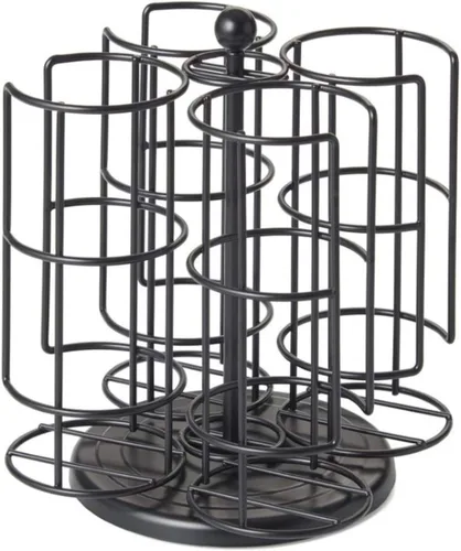 Miniatura 9 de Nifty Solutions Compatible con cóctel Bartesian con capacidad para hasta 24 cápsulas, giros de 360 grados, mediano (paquete de 1), negro, (5620)