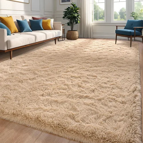 Miniatura 34 de Alfombra de área púrpura y azul de 6x9, alfombras grandes para sala de estar y dormitorio, alfombra mullida y linda, alfombras modernas