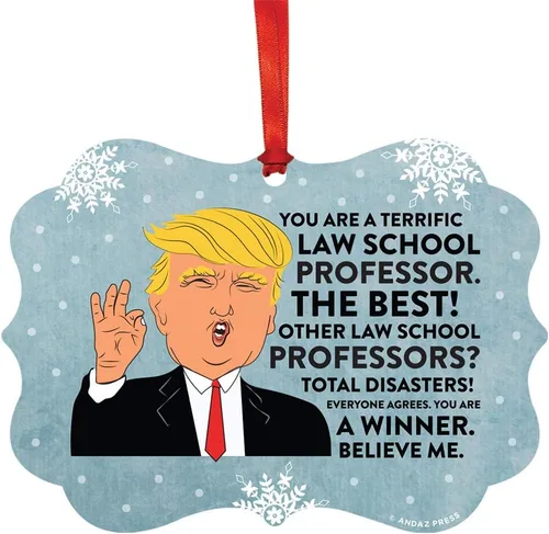 Miniatura 90 de Andaz Press Presidente Donald Trump Fancy Frame Recuerdo Adorno de Navidad Regalo de broma Ejecutivo de Cuenta, 1 paquete, Divertidas Ideas
