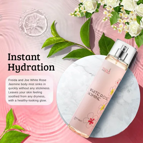 Miniatura 6 de White Rose Jasmine - Spray corporal para mujer, perfume para mujer, fragancia corporal y aerosoles de lujo, botella de spray fina de 8 onzas