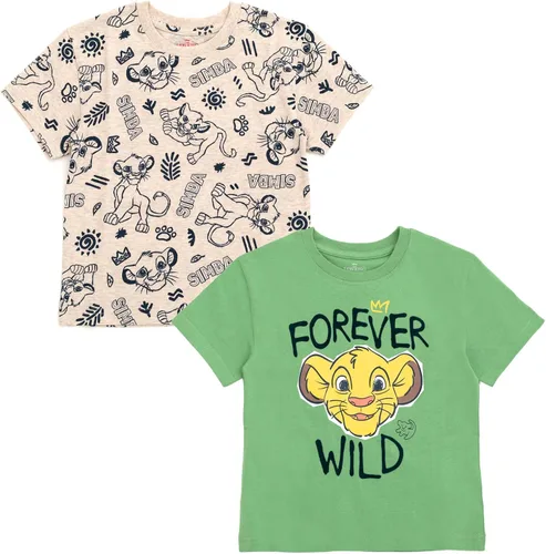 Miniatura 29 de Disney Paquete de 2 camisetas para bebés y niños grandes (12 meses - 14-16)