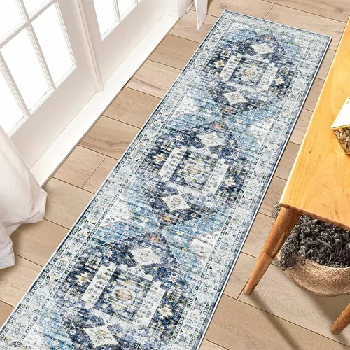 Miniatura 64 de RUUGME Alfombra Pasillera Lavable 2'6x12 - Alfombra de Pasillo con Respaldo Antideslizante Alfombras Resistentes a Manchas para Sala de Estar