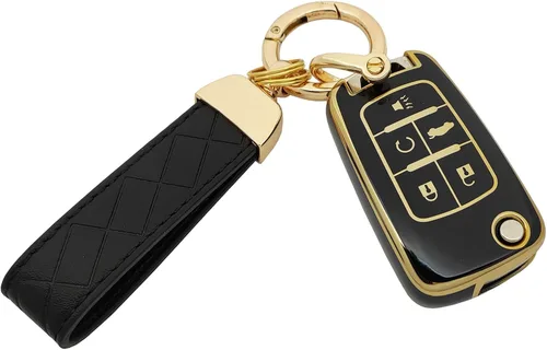 Miniatura 5 de Funda protectora de llavero de TPU compatible con 2010-2019 Chevy Equinox, 2011-2016 Cruze Malibu Camaro Trax Impala Sonic Buick Lacrosse Regal