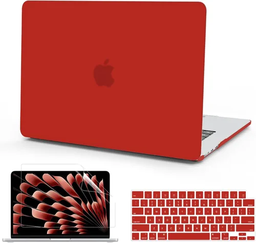 Miniatura 10 de B BELK Funda compatible con MacBook Air de 15 pulgadas 2026 2025 2024 2023 M5 M4 M3 M2 A3448 A3241 A3114 A2941 Pantalla de retina líquida, carcasa