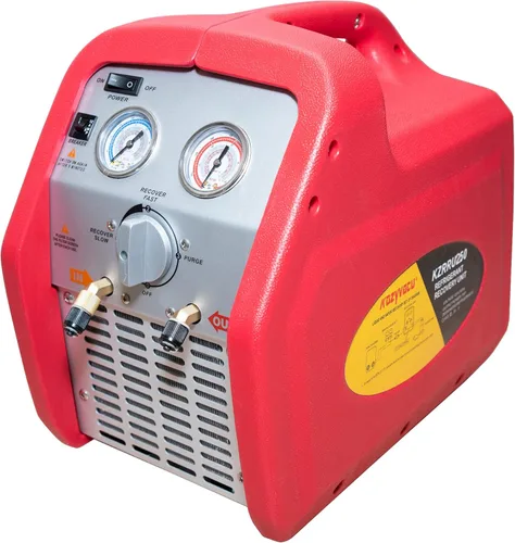 Máquina de recuperación de refrigerante portátil sin aceite para refrigerante líquido y de vapor (cilindro único de 3/4HP)