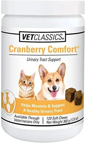 Miniatura 7 de Vet Classics Cranberry Comfort - Suplemento para mascotas para el tracto urinario para perros, gatos, mantiene la salud de la vejiga del perro