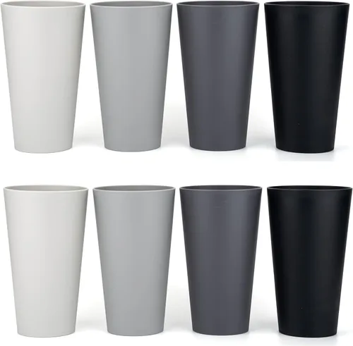 Miniatura 7 de KX-WARE Vasos de plástico de 32 onzas grandes para beber, juego de 12 unidades, color azul marino