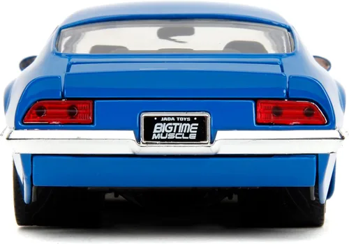 Miniatura 4 de Jada Big Time Muscle Chevron 1:24 1972 Pontiac Firebird - Coche fundido a presión, juguetes para niños y adultos (azul)