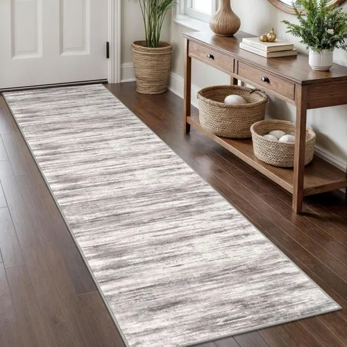 Miniatura 212 de KOZYFLY – Alfombra de pasillo moderna y lavable de diseño abstracto verde, 2 x 5 pies, antideslizante, suave y de pelo corto, ideal para cocina