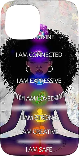 Miniatura 6 de Black Women Chakra Connected Expressive Strong Curly Hair Case for iPhone 17
