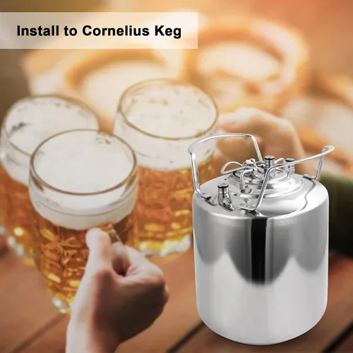 Miniatura 9 de MRbrew Cornelius - Postes de barril de bloqueo de bola, bolas y resortes de acero inoxidable, rosca hembra de gas + líquido 19/32-18 rosca