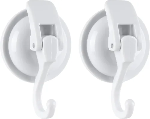 Miniatura 22 de Ganchos con ventosa, vidrio resistente, reutilizable, sin perforaciones, para bata de baño y guirnalda (plata, paquete de 4)