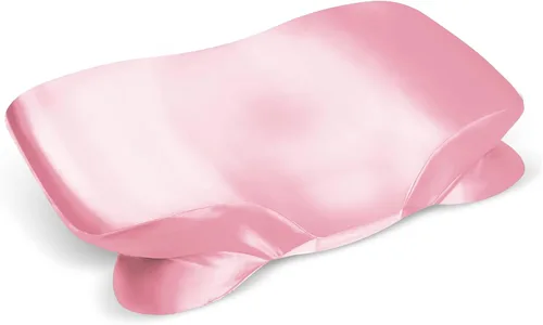 Miniatura 11 de Funda de almohada de satén para almohada cervical Zelimun - Funda ergonómica, funda de almohada suave y lisa, funda de almohada negra con cremallera