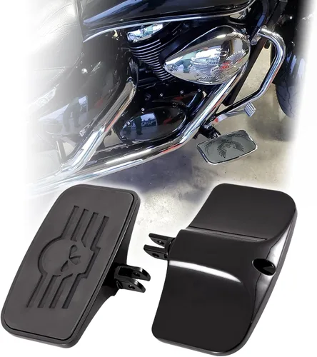 Miniatura 8 de Kinglemc Estribo delantero y trasero para Honda, Suzuki, Triumph, CAN-AM, Gold Wing (águila 7.9 x 4.5 pulgadas, negro)